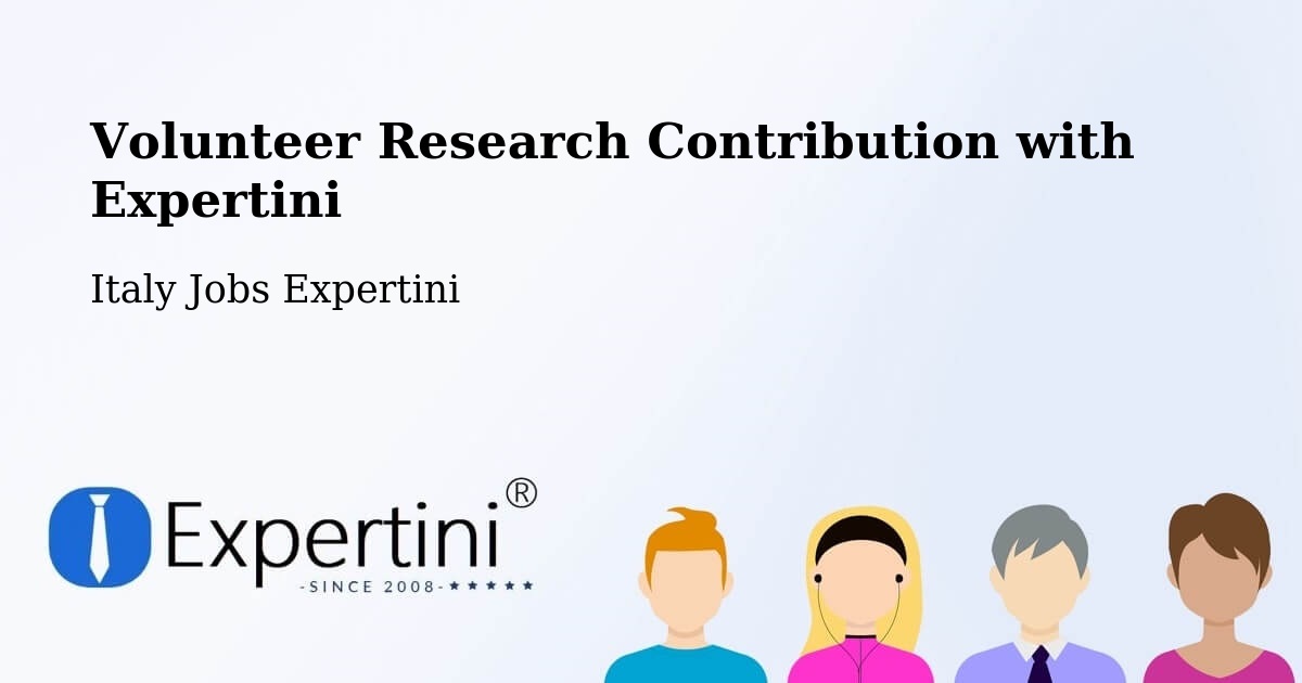 Volunteer Research Contribution Program – Mango - Italy Jobs Expertini